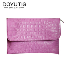 DOYUTIG Women Envelope Evening Clutch Bags Pink Crocodile Pattern Female Pu Leather Shoulder Bags Crossbody Purse & Handbag A223 2022 - buy cheap