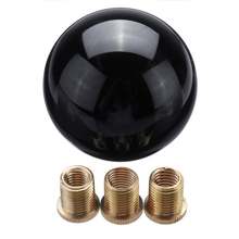 Universal Car Gear Shift Knob Lever Shifter Hand Ball Black Round Ball with Adapters 2024 - buy cheap