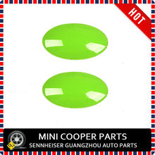 Capa para botão de mudança, feita em material abs protegido por uv, cor verde, estilo mini ray, opção mini cooper f56 (2 tamanhos) 2024 - compre barato