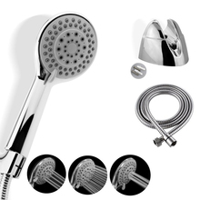 3 Mode Handheld Water Saving ABS Chrome Shower Head  Pressurized Hand Shower head & Stainless Steel Hose & Bracket Base zh-hsh09 2024 - buy cheap