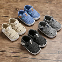 2019 Brand New Newborn Baby Boy Girl Soft Sole Crib Shoes Anti-slip Sneaker PU Breathable Solid Casual Shoes 0-18M Dropshipping 2024 - buy cheap