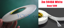 1x 8mm 3M 9448 White Double Sided Adhesive Tape for Mobilephone LCD /Touch Pannel /Dispaly /Screen Housing 2024 - buy cheap