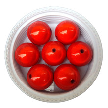 Wholesale Round Red Acrylic Miracle Beads,Chunky 20MM Gumball Jewelry Necklace Bracelet Making Bublegum Beads About 120PCS/Lot 2024 - buy cheap