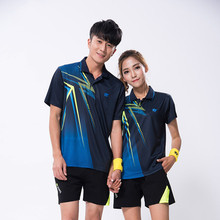 Trajes de Camiseta deportiva de bádminton, ropa de entrenamiento de camisa de tenis de mesa para mujer, camisetas de tenis/pngpong, conjuntos de ropa 2024 - compra barato