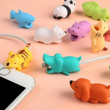 Cartoons Animal Bite Cable Data Protector Dogs Cats Cute Shaper Winder Organizer for Iphone Ipad Data Line Protection Phone 2024 - buy cheap