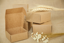 500 шт. 5,5*5,5*3,5 см, коричневая коробка из крафт-бумаги для конфет/еды/свадьбы/подарочной коробки для ювелирных изделий, упаковочные коробки, коробки для демонстрации «сделай сам», для хранения ожерелья 2024 - купить недорого