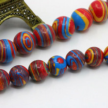 Wholesale!Stripe rainbow Turkey Stone 10/12mm size optional round loose beads 15" 2 pcs/lot DIY women jewelry making 2024 - buy cheap