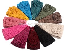 2021 estilo europa outono e inverno fio artesanal de malha flor larga bandana chapéu quente bonito hairbands 2024 - compre barato