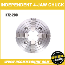 K72-200 4 jaw chuck/200MM manual lathe chuck/4-Jaw Independent Chuck 2024 - buy cheap