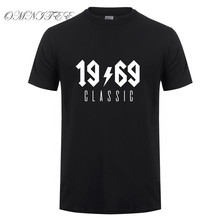 Omnitee de moda clásico de 1969 T camisas de algodón de los hombres divertido manga corta regalo cumpleaños 1969 camiseta Tops Tee Mans camiseta OZ-214 2024 - compra barato
