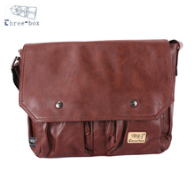 Three-Box Fashion Satchel Sling Handbag Man PU Leather Shoulder Messenger Bag Vintage Male Crossbody Bags 7230 2024 - buy cheap