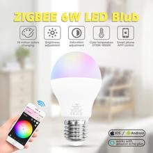 GLEDOPTO 6W RGBCCT Led Bulb Zigbee Colorful Smart Light Lamp Compatible with Echo Plus  Smartthings Tuya Hub Gateways 2024 - buy cheap