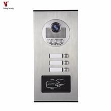 Yobang Security Metal Aluminum Outdoor RFID Access Door Camera For 3 Units Apartment Video Intercom Doorbell Door Phone System 2024 - buy cheap