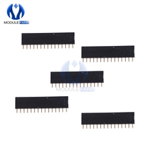 10Pcs Single Row Straight Female Pin Header 2.54mm Pitch Strip Connector Socket 15Pin 15 Pin 1X15 2024 - buy cheap