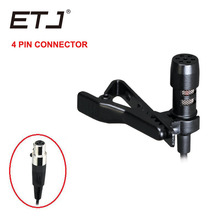 Omnidirectional Lapel Microphone 3 Pin 4 Pin Connector Condenser Clip Microphone Locking Screw 510 Free Shipping 2024 - buy cheap