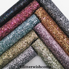 Glitterwishcome 21X29CM A4 Size Vinyl For Bows Chunky Glitter Leather fabric Vinyl for Bows, GM229A 2024 - buy cheap