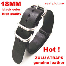 zulu straps genuine leather - Wholesale 10PCS/lot High quality 18MM Nato strap Watch band NATO straps watch strap-111201 2024 - buy cheap