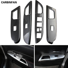 Car Styling ABS Armrest Trim Inner Door Handle Trim Cover Case Sticker with logo  4pcs/set For Mitsubishi ASX 2013-2015 2024 - buy cheap