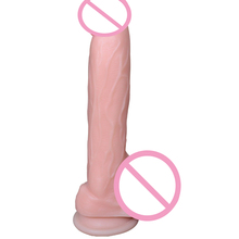 Vibrador con ventosa curvada realista para mujer, pene Flexible supergrande, juguete sexual Gay, producto erótico de pene para mujer, 8,26 2024 - compra barato