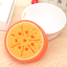 Cute Fruit Shape Thick Sponge Multi-function Magic Sponge Non Stick Oil Dish Washing Cleaning Sponge For Kitchen Bathroom 2024 - купить недорого