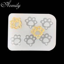 Aomily Lovely Cat Footprint Clows DIY Cake Fondant Silicone Mold Decorating Tools Cookies Chocolate Mould Cake Tools Bakeware 2024 - buy cheap