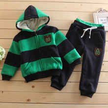 2015 Boys Girls Children Hoodies Winter Wool Sherpa Baby Sports Suit New Jacket Sweater Coat & Pants Thicken Kids Clothes Sets 2024 - buy cheap