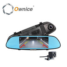 Ownice 6.5 "Двойной Автомобильная камера DVR зеркало два Split View дисплей HD1080P g-сенсор, обнаружения движения Запись петли Парковка монитор 2024 - купить недорого