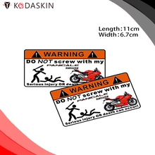 KODASKIN Motorcycle Cheap 2D Creative Warning Sticker Decal for DUCATI panigale 959 2024 - buy cheap