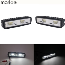 Marloo Led Work Light 48W 6 Inch Flood Led Beams Led Light Bar Auto Offroad Driving Light For Jeep Toyota ATV Lada 4X4 12V 24V 2024 - buy cheap