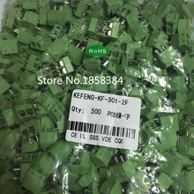 FREE SHIPPING 100PCS/lot  Terminal Block  Connector KF301-5.0-2P KF301 "- "Screw  2Pin 5.0mm Green Straight Pin PCB Screw 2024 - buy cheap