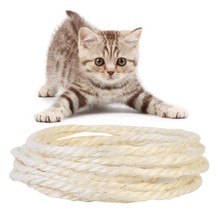 Cuerda de Sisal de 5M para gatos, rascador para gatos, juguetes interactivos para gatos 2024 - compra barato