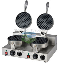 Dupla cabeça elétrica waffle maker molde xadrez bolo forno de aquecimento máquina waffle forno quadrado FY-2 1pc 2024 - compre barato