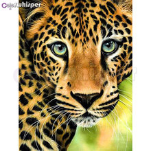 Алмазная картина 5D полностью квадратная/круглая дрель леопард тигр животное Daimond мозаика вышивка Крест стич картина 593DP 2024 - купить недорого