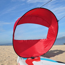 Vela inflável para caiaque, tamanho grande, 46 polegadas, janela transparente, para fazer windsurfing 2024 - compre barato