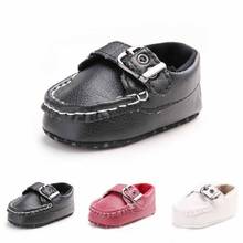 Newborn Casual Kids Baby Girl Shoes Spring Soft Sole Leather Solid Buckle Strap Baby Casual Shoes 2024 - buy cheap