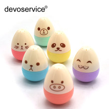 6Pcs/Pack Cute Smile Egg Mini Highlighter Pen Marker Pens Kawaii Stationery For Student Studying Drawing Writing School Supplies 2024 - buy cheap
