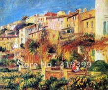 100% handmade Oil Painting Reproduction on linen canvas,terrace in cagnes by pierre auguste renoir,Free DHL Shipping,Museum qual 2024 - buy cheap