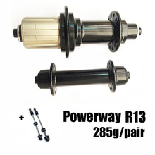 POWERWAY R13-buje de disco de aluminio para bicicleta de carretera, ultraligero, de carbono AL6061/T6, para SHIMAN0 o Campy 11S,20/24H 2024 - compra barato