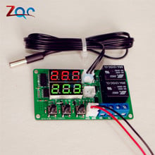 DC 12V Dual LED Digital Display Thermostat Temperature Controller Regulator Alarm Switch Control Waterproof NTC Sensor Module 2024 - buy cheap