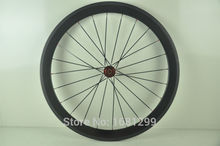 1pcs New 700C 50mm tubular rim Road Track Fixed Gear bike 3K UD 12K full carbon bicycle wheelset aero spoke skewer Free shipping 2024 - buy cheap