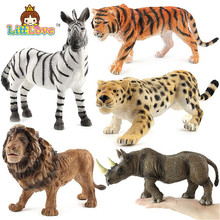 Littlove conjunto de figuras de ação de animais selvagens, novo tamanho grande, 2017, brinquedos para crianças, animais selvagens, modelos de brinquedo de simulação 2024 - compre barato