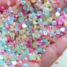 3000pcs Assorted 4mm Round AB Bubblegum Faceted Acrylic Rhinestones Cabochons Mix candy colors 2024 - buy cheap