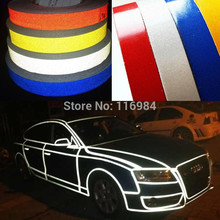 1.0CM x 5Meter DIY 3M Reflective Sticker Automobile luminous strip car&motorcycle Decoration Sticker 2024 - buy cheap