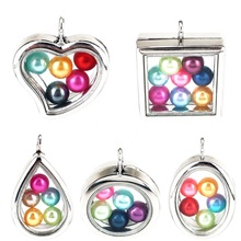 Mixed Floating Pearl Pendant Glass Locket Pearl Cage Magnetic Pendant for 8mm pearl 2024 - buy cheap