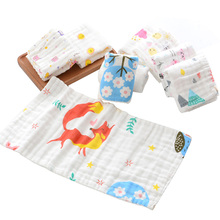 2 Pcs/Lot Baby Towel Face Bath Rectangle Wipe Handkerchief Kids Child Hand Towels Feeding Gauze Cotton Muslin Cloth 50*25 cm 2024 - buy cheap