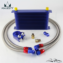 AN10 UNIVERSAL 13 ROW ENGINE TRANSMISSION OIL COOLER + FILTER ADAPTER KITS 2024 - buy cheap