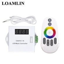 Colorful X1 LED Music Remote Controller DC12V 18A  RF LED Controller Full Color LED Strip For WS2812B WS2811 WS2813 6803 2024 - buy cheap