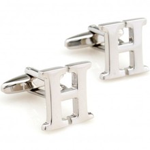 Letter H Cufflink 1 Pair Retail Free Shipping Promotion 2024 - buy cheap