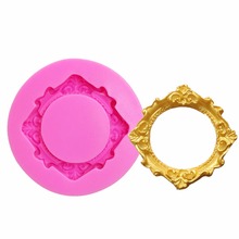 Mirror Cake Border Silicone Mold Frame Cupcake Wedding Fondant Cake Decorating Tools Chocolate Moulds T1079 2024 - buy cheap