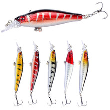 1pcs 9g 8cm Hard Baits Minnow Fishing Lures with 6# Hook Minnow plastic Artificial Fishing Wobbler Bass Carp Fishing Accessories 2024 - buy cheap